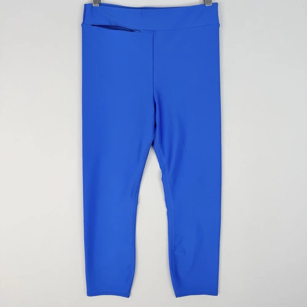 Alo Yoga Leggings High Rise Yoga Pants Gym Athletic Blue SZ-Medium